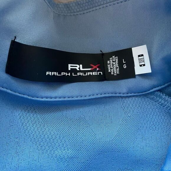 RLX Ralph Lauren Golf Performance Luxury Pullover Jersey Light Blue Men’s L - Picture 5 of 10
